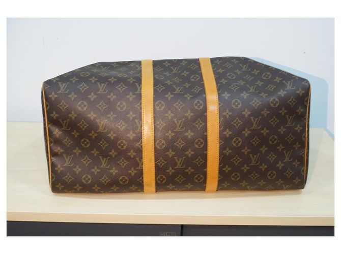 Louis Vuitton Keepall 50 TELA MONOGRAM TRAVEL Marrone - vista 5