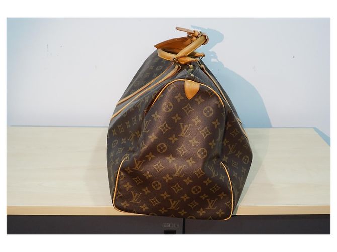 Louis Vuitton Keepall 50 TELA MONOGRAM TRAVEL Marrone - vista 7