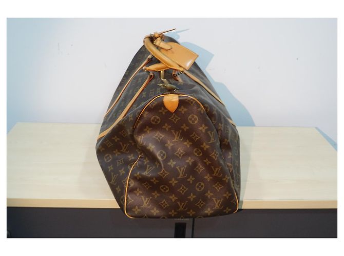 Louis Vuitton Keepall 50 TELA MONOGRAM TRAVEL Marrone - vista 8