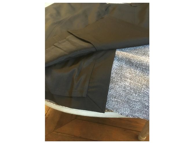 Falda recta Burberry de lana negra Negro - vista 5