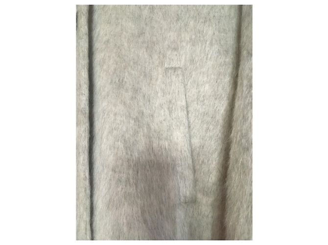 Abrigo gris con capucha de lana Eva Kayan - vista 2