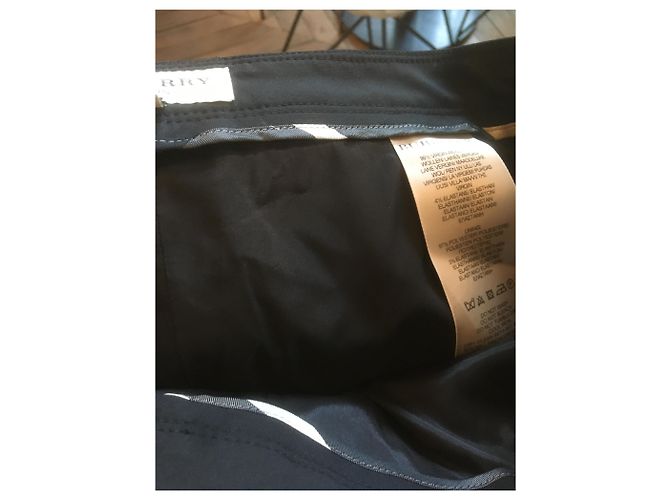 Burberry Pantalón recto de lana virgen negro - vista 4