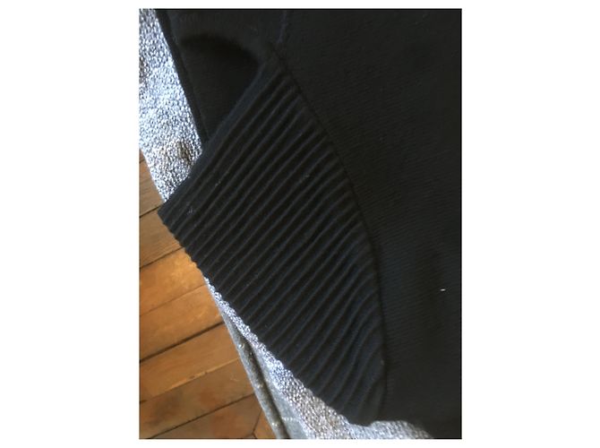 Ferré Milano Schwarzes kurzärmeliges Wollkleid - Ansicht 6
