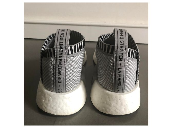 Adidas NMD slip-on grigio taglia 42 2/3 Nero Rosa Bianco - vista 3