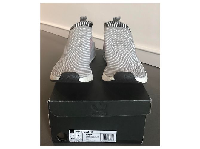 Adidas NMD slip-on grigio taglia 42 2/3 Nero Rosa Bianco - vista 5