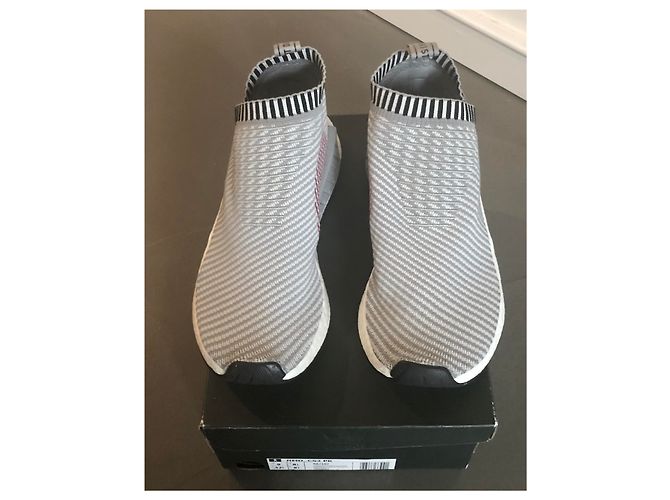 Adidas NMD slip-on grigio taglia 42 2/3 Nero Rosa Bianco - vista 6