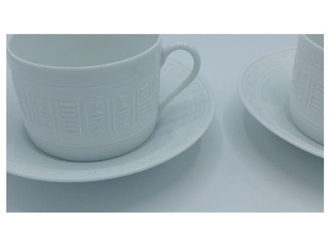 Hermès Tasse et soucoupe à thé Egee Blanc - vue 7