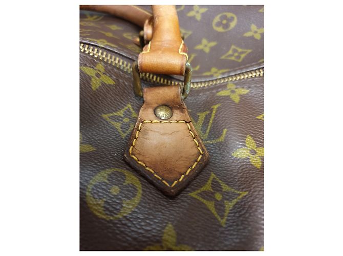 Borsa Louis Vuitton Speedy 40 Marrone in Tela e Pelle - vista 2