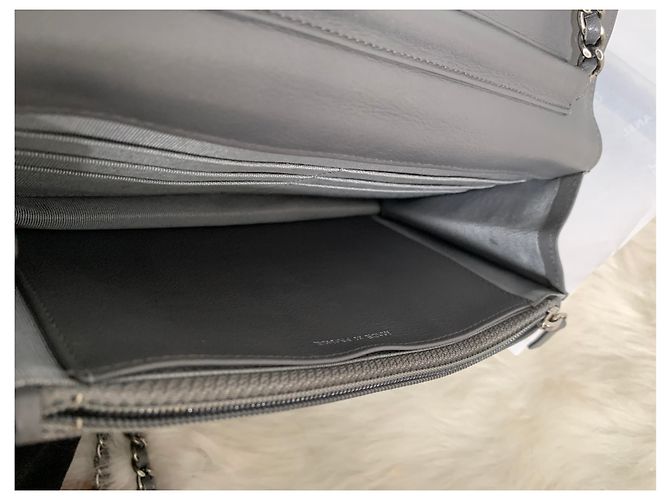 Chanel Wallet on Chain Lambskin Grau - Ansicht 15