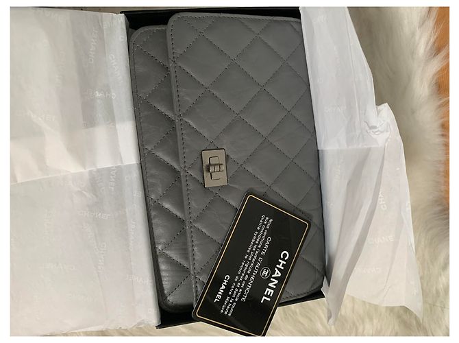 Chanel Wallet on Chain Lambskin Grau - Ansicht 16