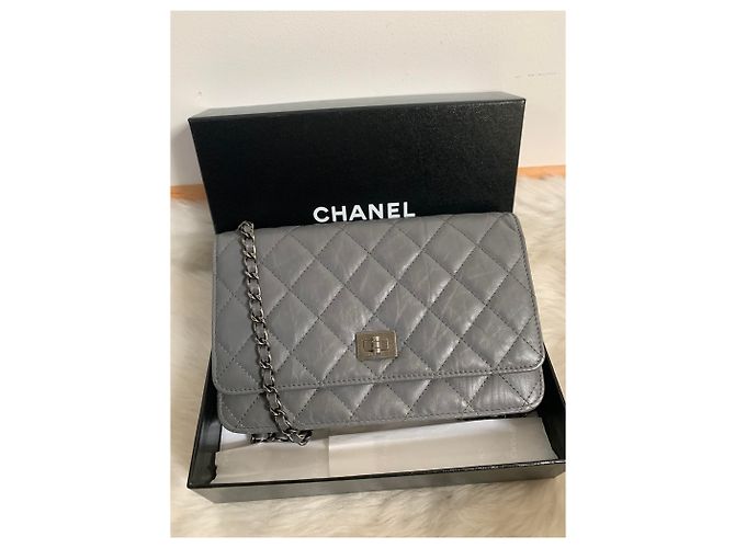 Chanel Wallet on Chain Lambskin Grau - Ansicht 2