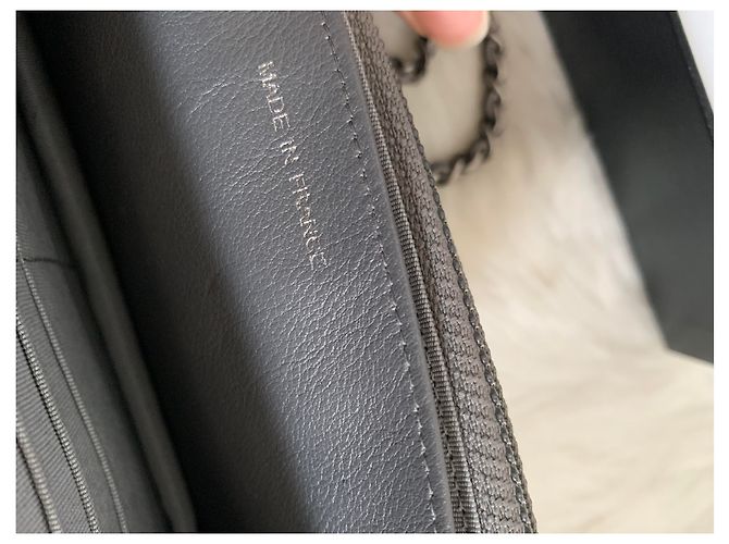 Chanel Wallet on Chain Lambskin Grau - Ansicht 6