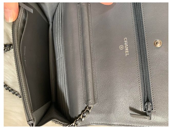 Chanel Wallet on Chain Lambskin Grau - Ansicht 7