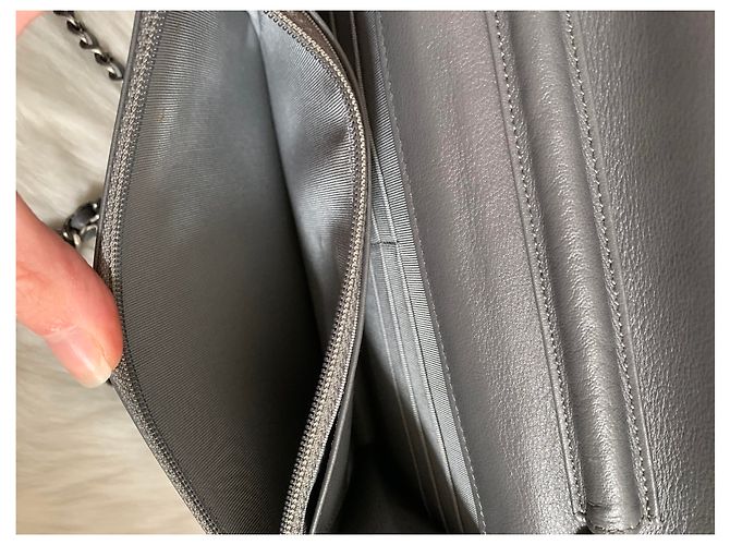 Chanel Wallet on Chain Lambskin Grau - Ansicht 8