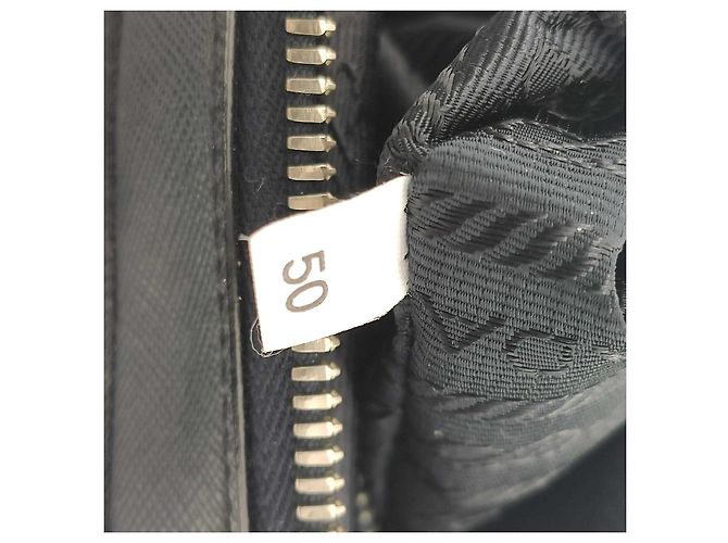 Prada, Borsa a tracolla in pelle saffiano Blu navy - vista 6