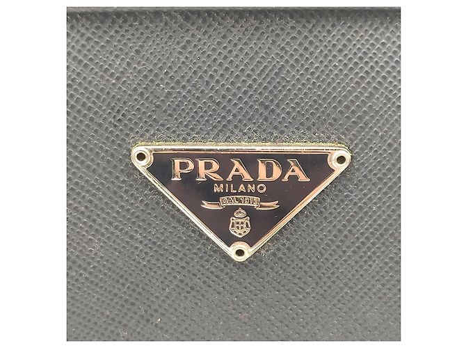 Prada, Borsa a tracolla in pelle saffiano Blu navy - vista 7