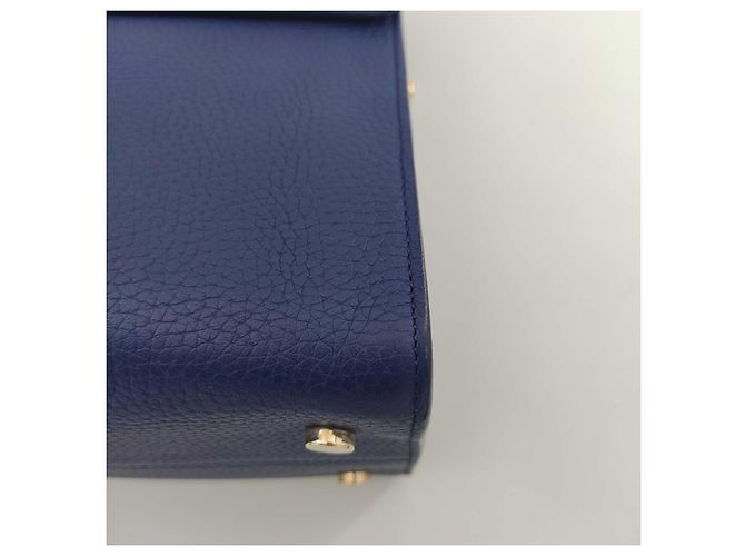 DIOR, Borsa a tracolla Diorever in pelle blu Blu navy - vista 10