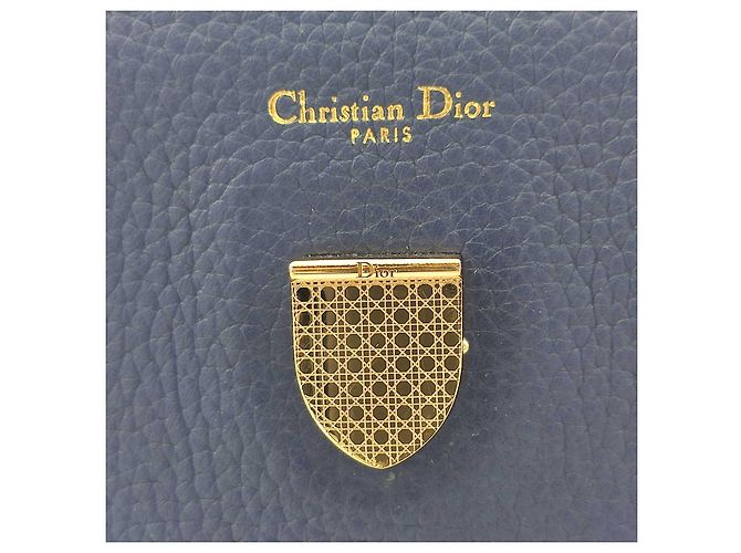 DIOR, Borsa a tracolla Diorever in pelle blu Blu navy - vista 4