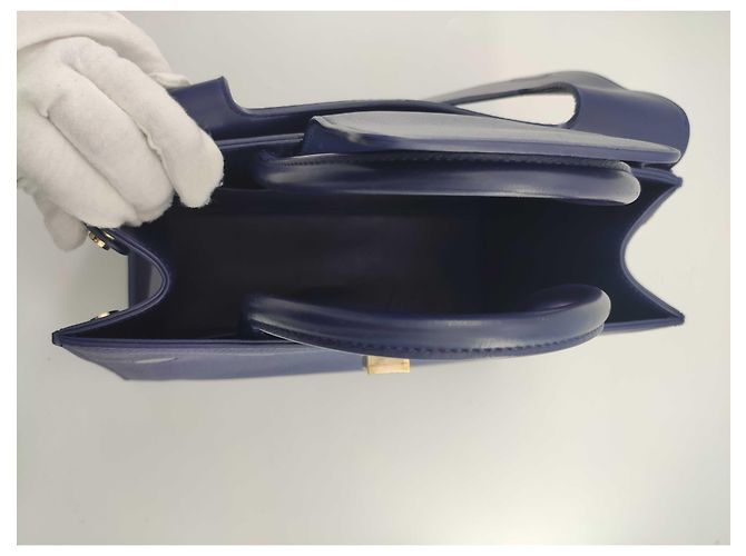 DIOR, Borsa a tracolla Diorever in pelle blu Blu navy - vista 5