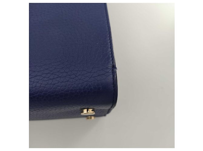 DIOR, Borsa a tracolla Diorever in pelle blu Blu navy - vista 7