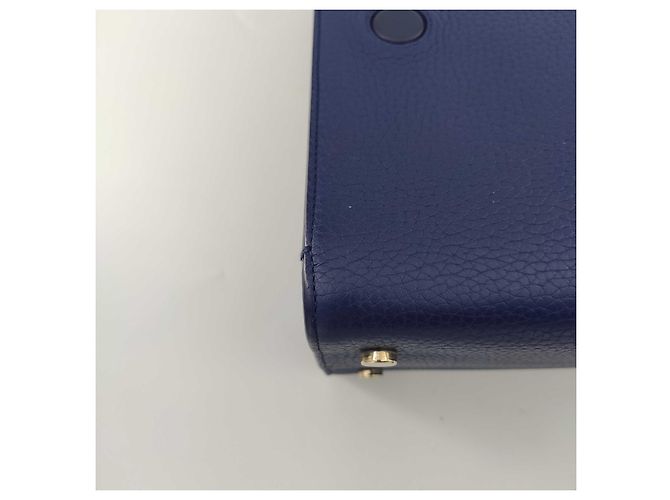 DIOR, Borsa a tracolla Diorever in pelle blu Blu navy - vista 8
