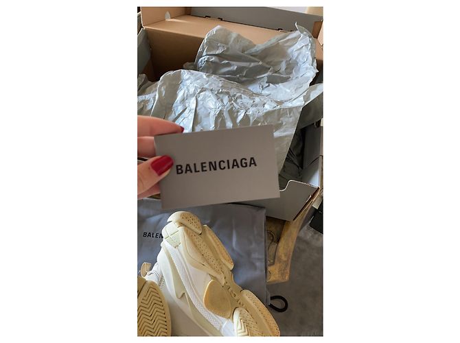 Sneakers Balenciaga Triple S Bianche Bianco - vista 6