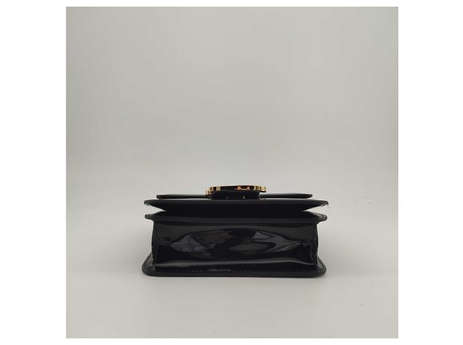 Fendi, Borsa a tracolla Kaligraphy in vernice Nero - vista 10