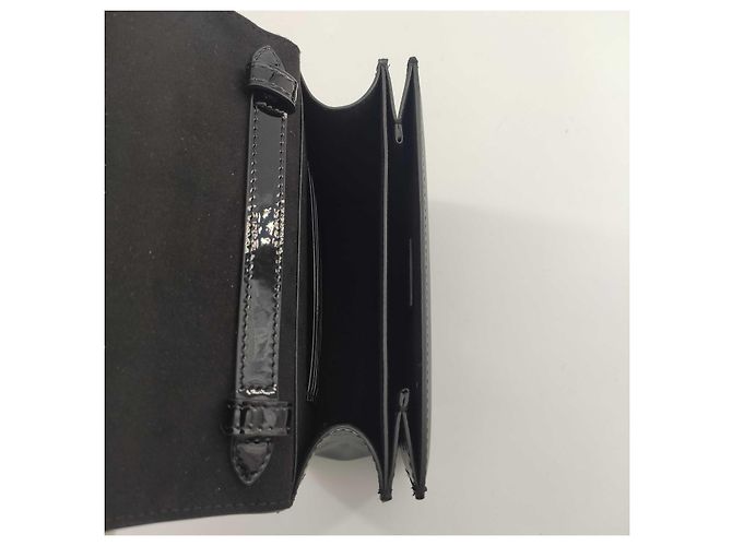 Fendi, Borsa a tracolla Kaligraphy in vernice Nero - vista 5