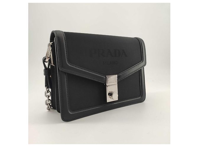 Prada, Nylon Umhängetasche Schwarz - Ansicht 2