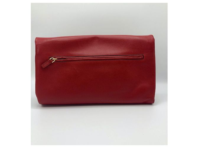 Pochette Tom Ford Natalia in pelle rossa Rosso - vista 2