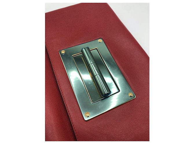 Pochette Tom Ford Natalia in pelle rossa Rosso - vista 6