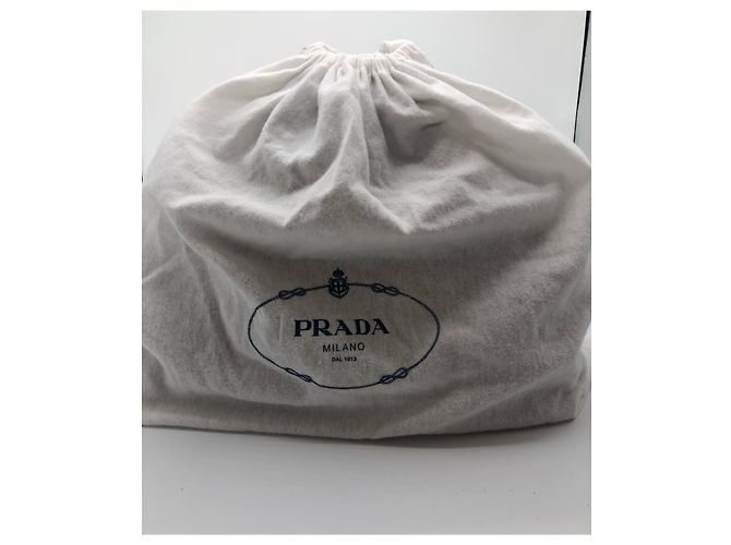 Prada Lace and Leather Bowler Bag Black - view 9