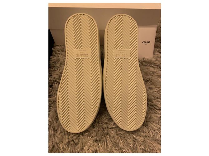 Sneaker Céline Triomphe in pelle bianca taglia 37 Bianco - vista 2
