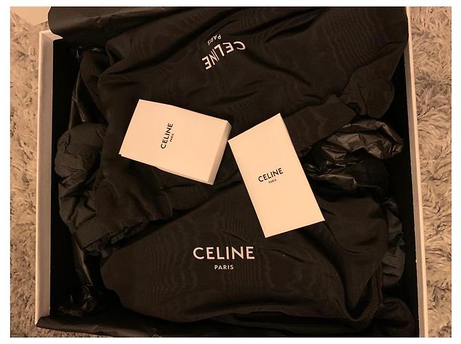 Sneaker Céline Triomphe in pelle bianca taglia 37 Bianco - vista 3