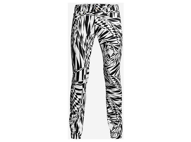 Jeans stampati in bianco e nero Opal Versace For H&M - vista 9