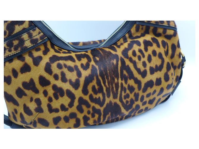 Borsa a tracolla Yves Saint Laurent Leopardata in Pelle Pony Hair - vista 2