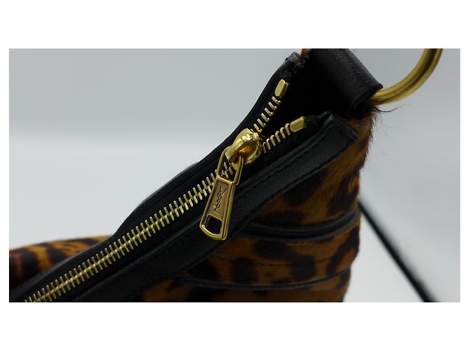 Borsa a tracolla Yves Saint Laurent Leopardata in Pelle Pony Hair - vista 4