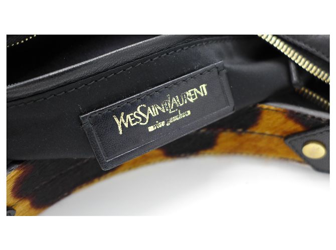 Borsa a tracolla Yves Saint Laurent Leopardata in Pelle Pony Hair - vista 5