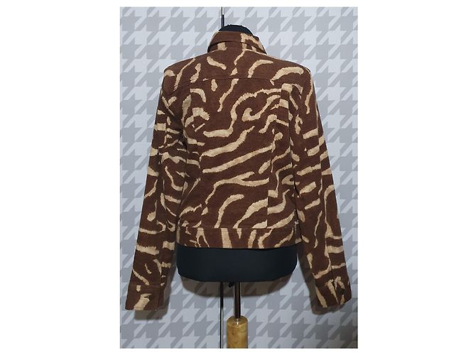 Chaqueta Ralph Lauren Lauren Jeans Marrón Algodón Castaño Multicolor - vista 3