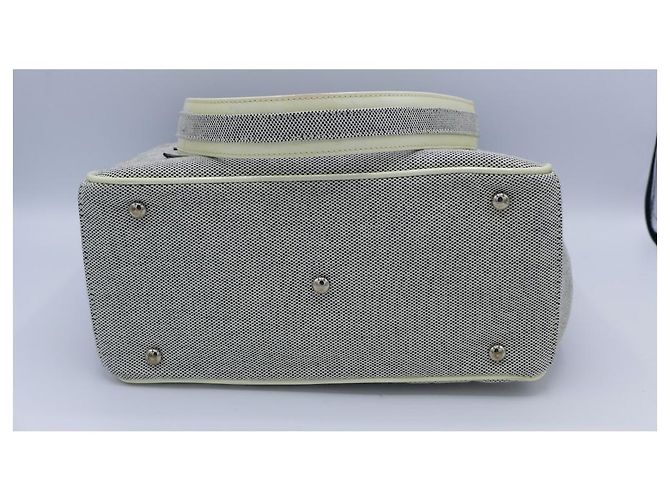 Borsa Chanel Camellia No.5 Grigia in Vernice Grigio - vista 2