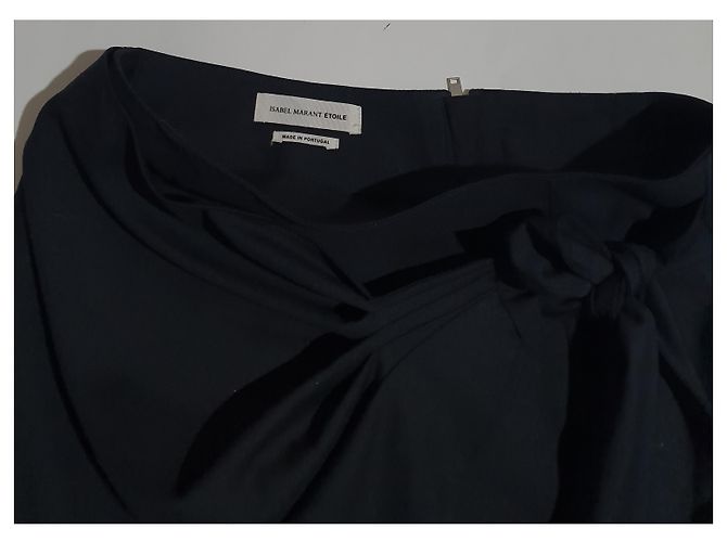Falda de lana negra Isabel Marant Etoile Negro - vista 3