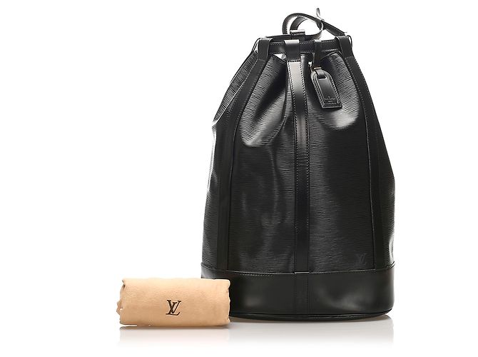Louis Vuitton Black Epi Randonnee GM Schwarz - Ansicht 10