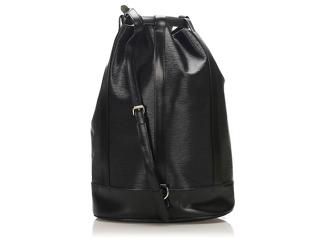Louis Vuitton Black Epi Randonnee GM Schwarz - Ansicht 3