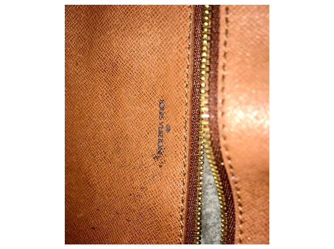 Louis Vuitton Trocadero Reporter Canvas Monogrammato Caramello Marrone scuro - vista 4