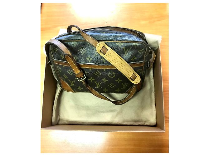 Louis Vuitton Trocadero Reporter Canvas Monogrammato Caramello Marrone scuro - vista 6