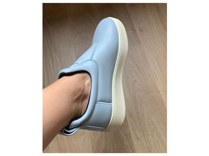 Céline Slip On Sneaker Leder hellblau Größe 40 - Ansicht 14