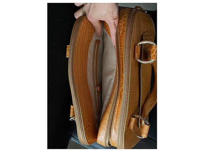 Borsa a mano Lancel Adjani in pelle gialla Giallo - vista 3