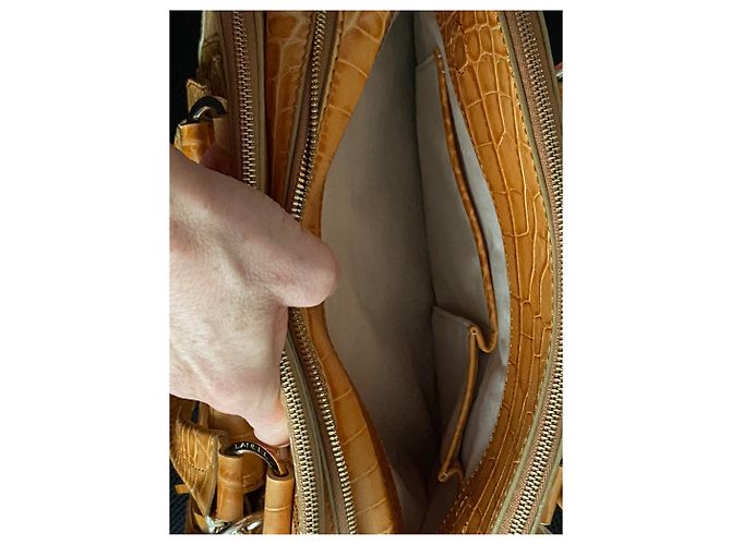 Borsa a mano Lancel Adjani in pelle gialla Giallo - vista 4
