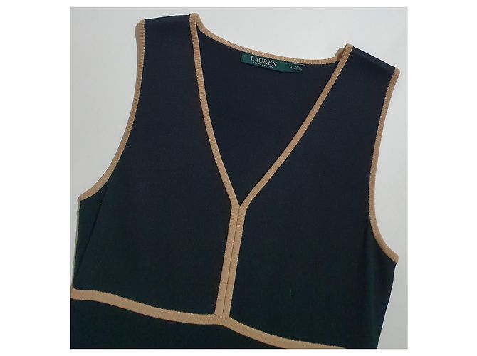 Ralph Lauren Kleid Schwarz Viskose M - Ansicht 5