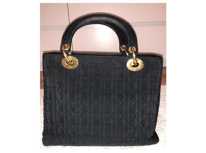 Christian Dior TELA CANNAGE LADY DIOR Nero - vista 2